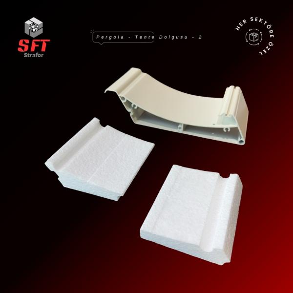 Tente Sistemleri İçin Profil İçi Strafor Dolgusu - Çift Odacıklı Kesim