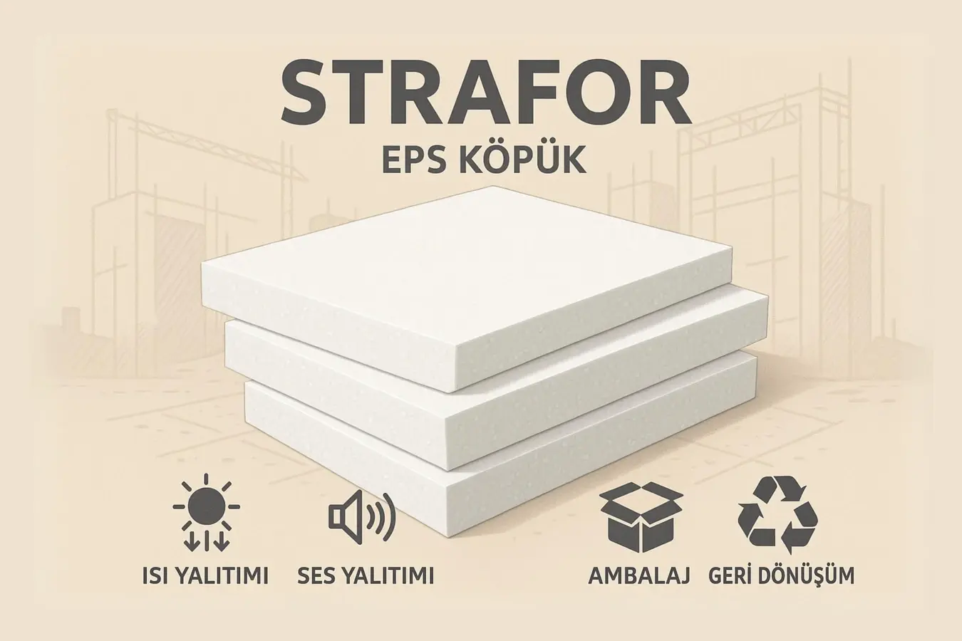 Strafor nedir, polistiren köpüğün özellikleri