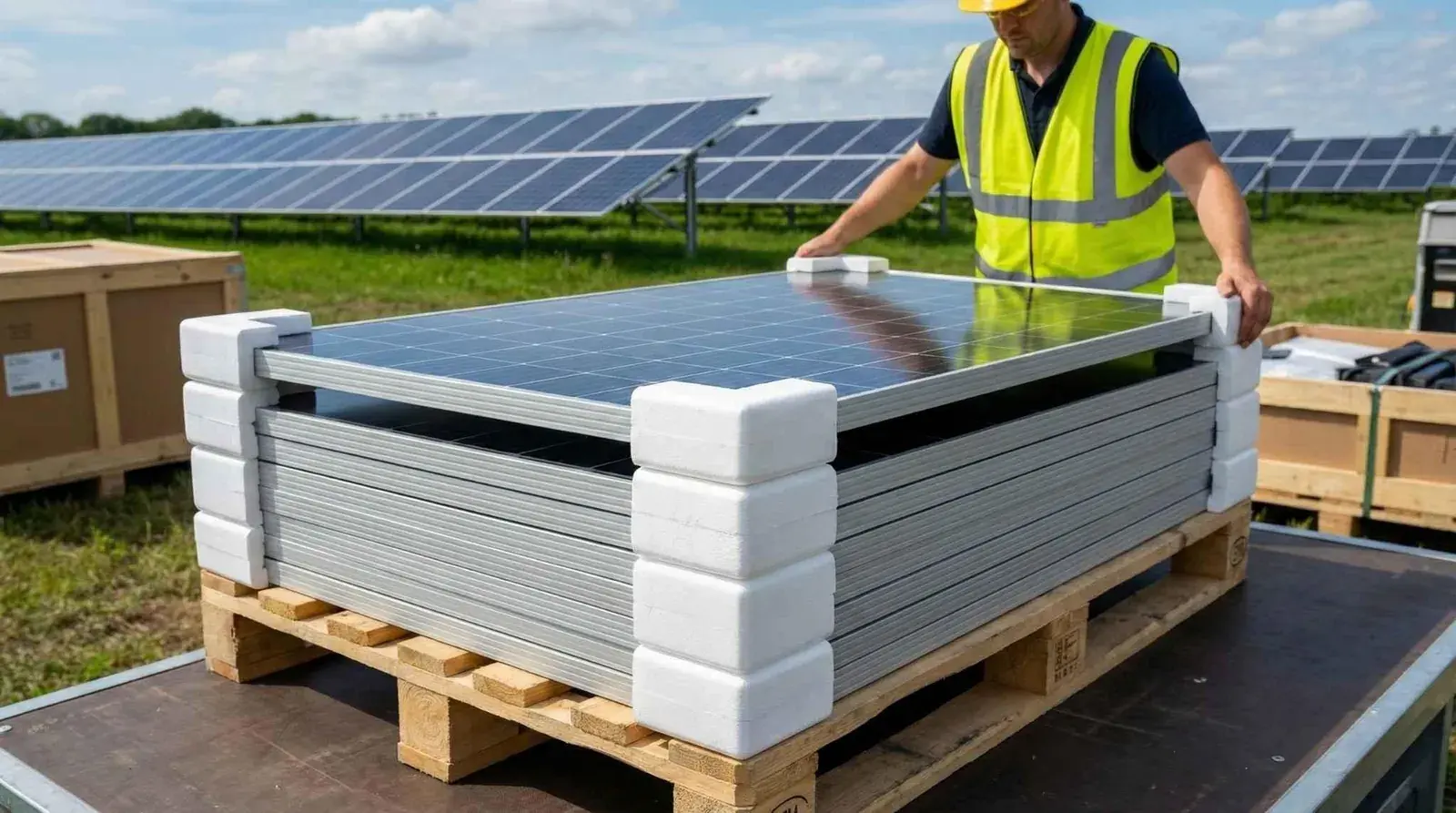 Solar panel taşıma için EPS köşe ve kenar koruyucu