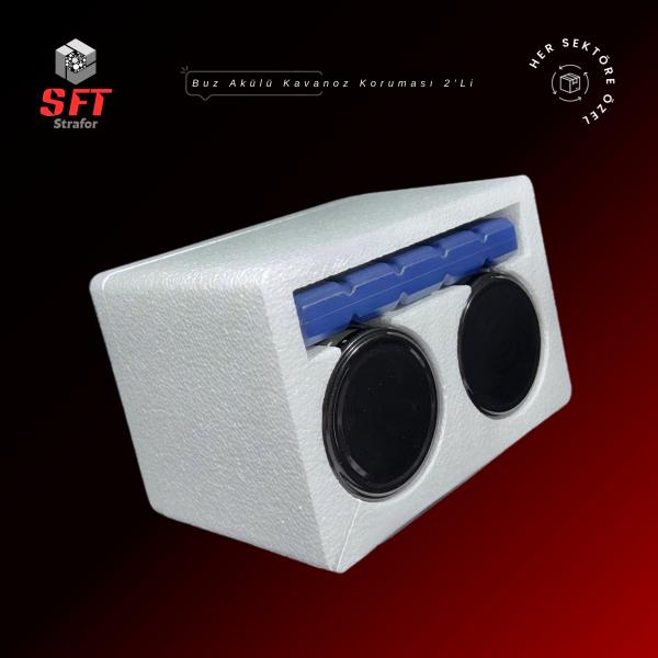 Buz Akülü Kavanoz Koruma Kutusu 2'Li