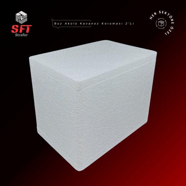 Buz Akülü Kavanoz Koruma Kutusu 2'Li