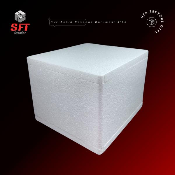 Buz Akülü Kavanoz Koruma Kutusu 4'Lü