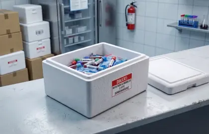 Numune ve laboratuvar için strafor taşıma kutusu çözümü
